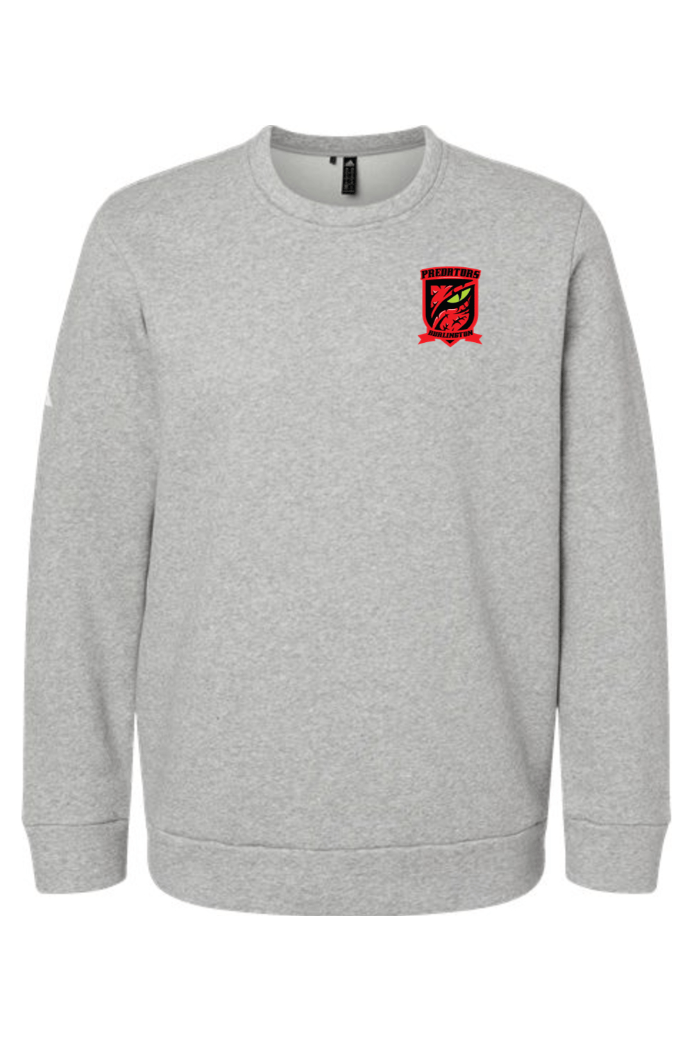 Burlington Predators Soccer Club Adidas Fleece Crewneck Sweatshirt Signature Lacrosse