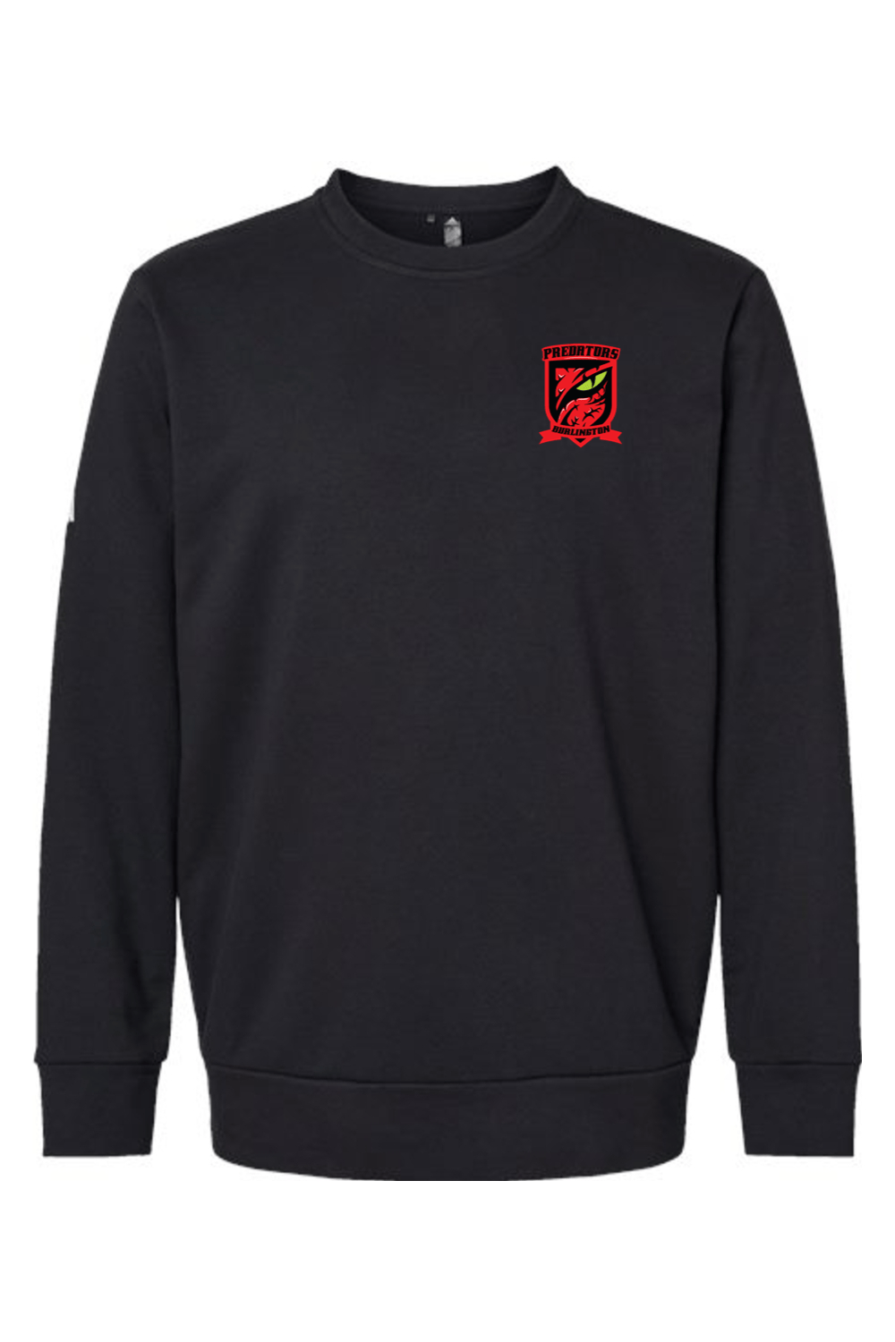 Burlington Predators Soccer Club Adidas Fleece Crewneck Sweatshirt Signature Lacrosse