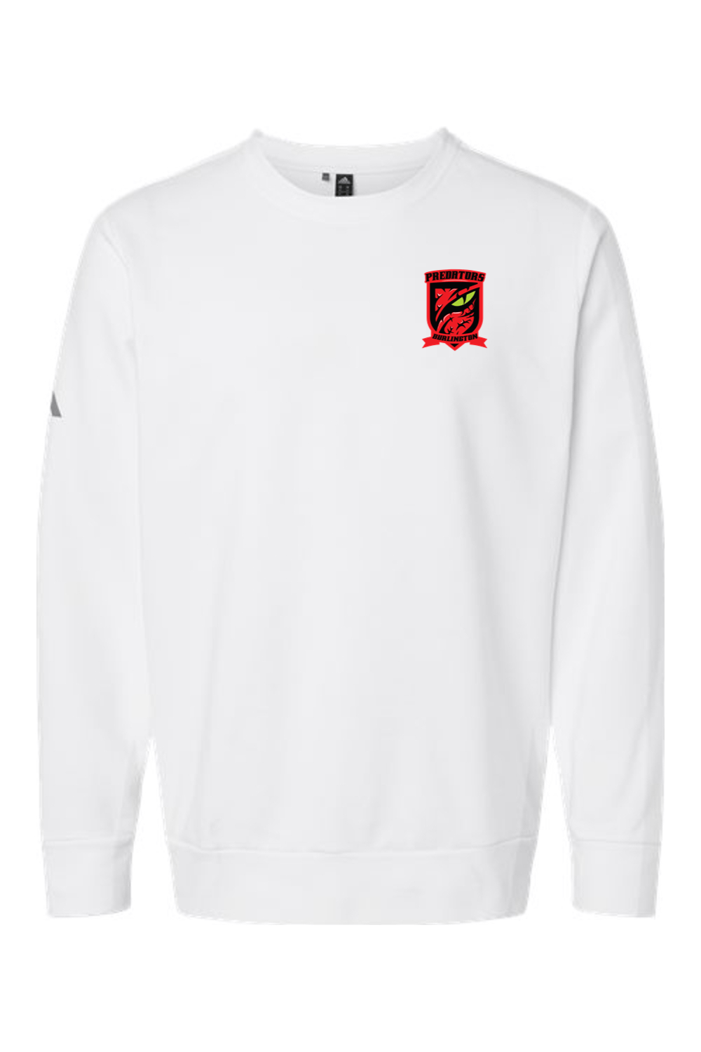 Burlington Predators Soccer Club Adidas Fleece Crewneck Sweatshirt Signature Lacrosse