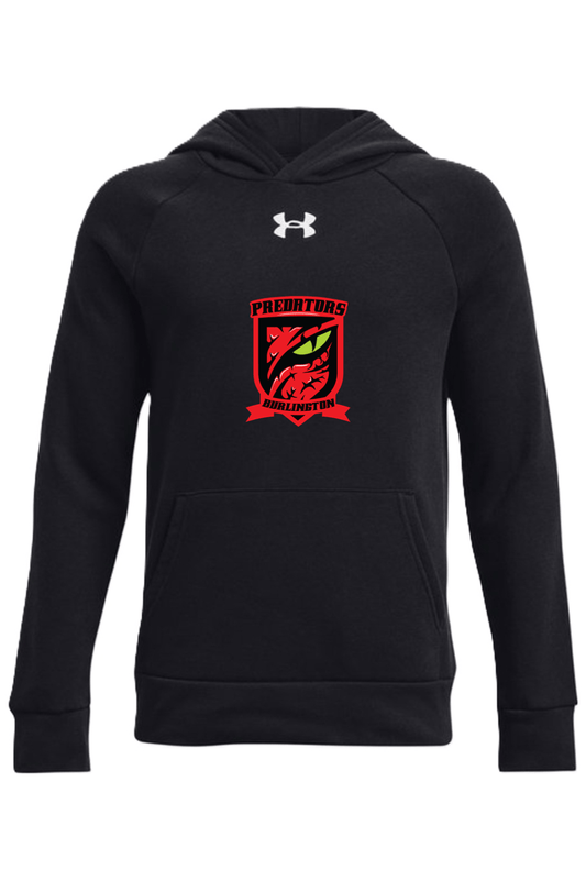 Burlington Predators Soccer Club Under Armour Youth Rival Fleece Hooded Sweatshirt Signature Lacrosse