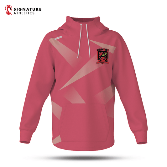 Burlington Predators Women's Coral Dye Sub Scuba Hoodie Signature Lacrosse