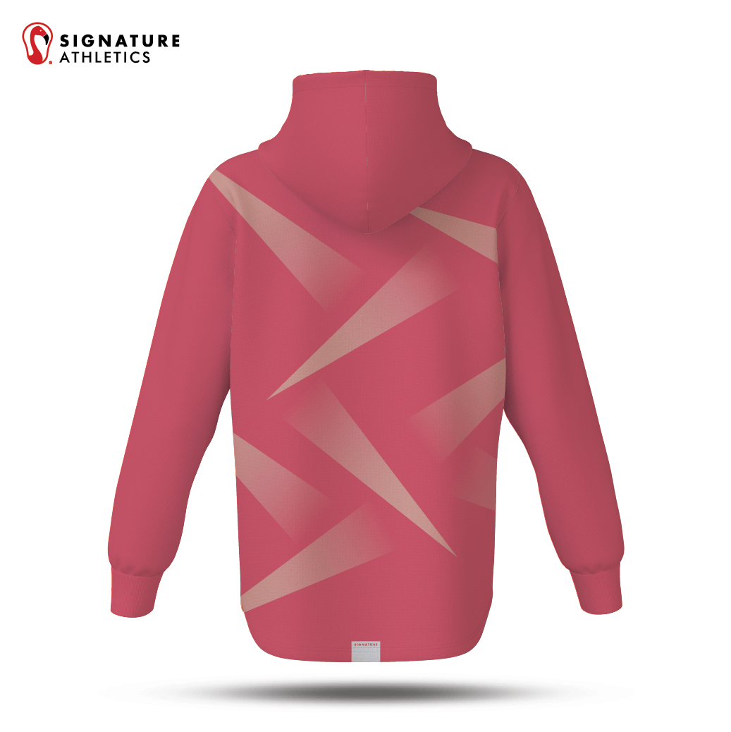 Burlington Predators Women's Coral Dye Sub Scuba Hoodie Signature Lacrosse