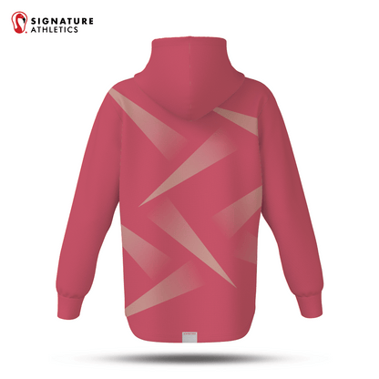 Burlington Predators Women's Coral Dye Sub Scuba Hoodie Signature Lacrosse
