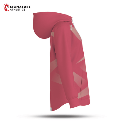 Burlington Predators Women's Coral Dye Sub Scuba Hoodie Signature Lacrosse