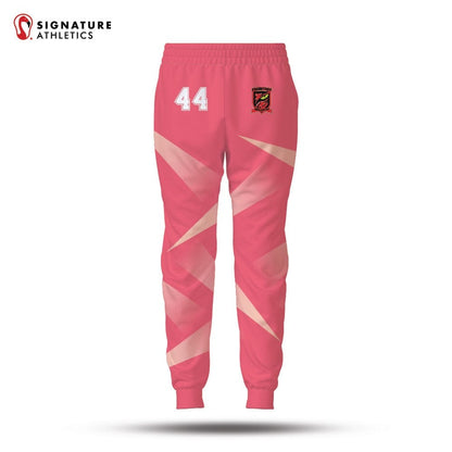 Burlington Predators Women's Coral Lightweight Dye Sub Joggers Signature Lacrosse