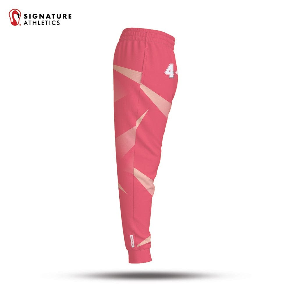 Burlington Predators Women's Coral Lightweight Dye Sub Joggers Signature Lacrosse