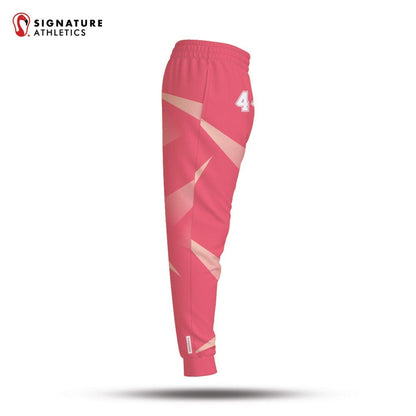 Burlington Predators Women's Coral Lightweight Dye Sub Joggers Signature Lacrosse