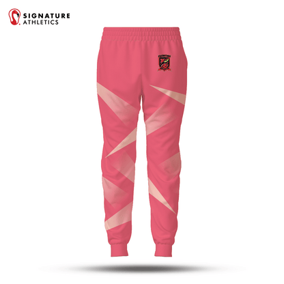 Burlington Predators Women's Coral Lightweight Player Dye Sub Joggers Signature Lacrosse