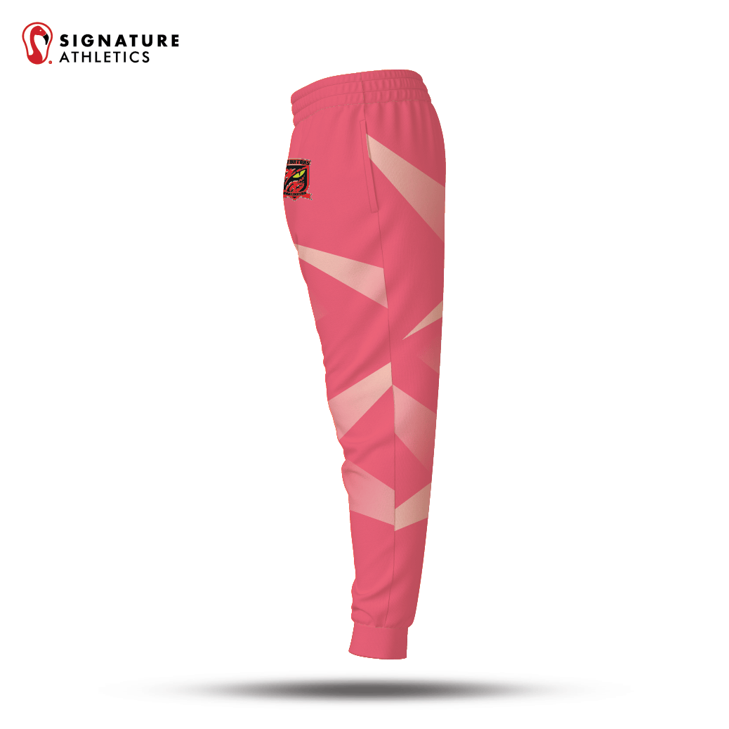 Burlington Predators Women's Coral Lightweight Player Dye Sub Joggers Signature Lacrosse
