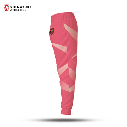 Burlington Predators Women's Coral Lightweight Player Dye Sub Joggers Signature Lacrosse