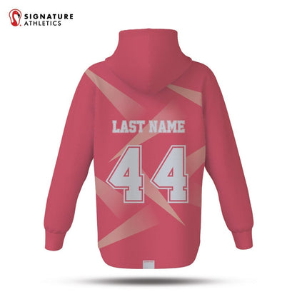 Burlington Predators Women's Coral Pro Dye Sub Scuba Hoodie Signature Lacrosse