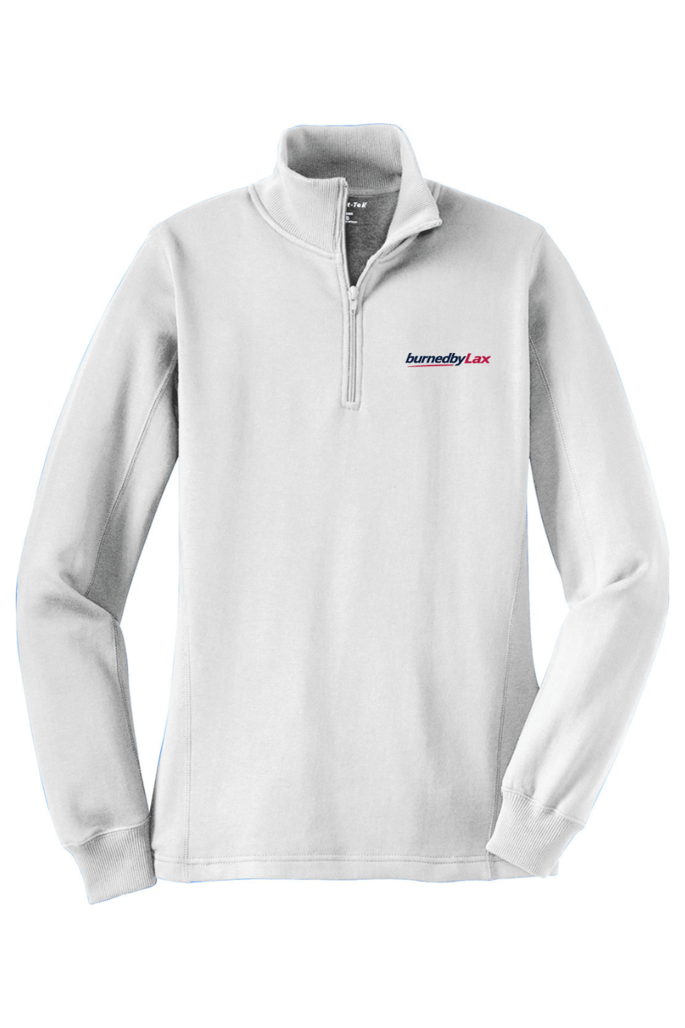 BurnedbyLax Adult Women's Embroidered Quarter-Zip Pullover Signature Lacrosse