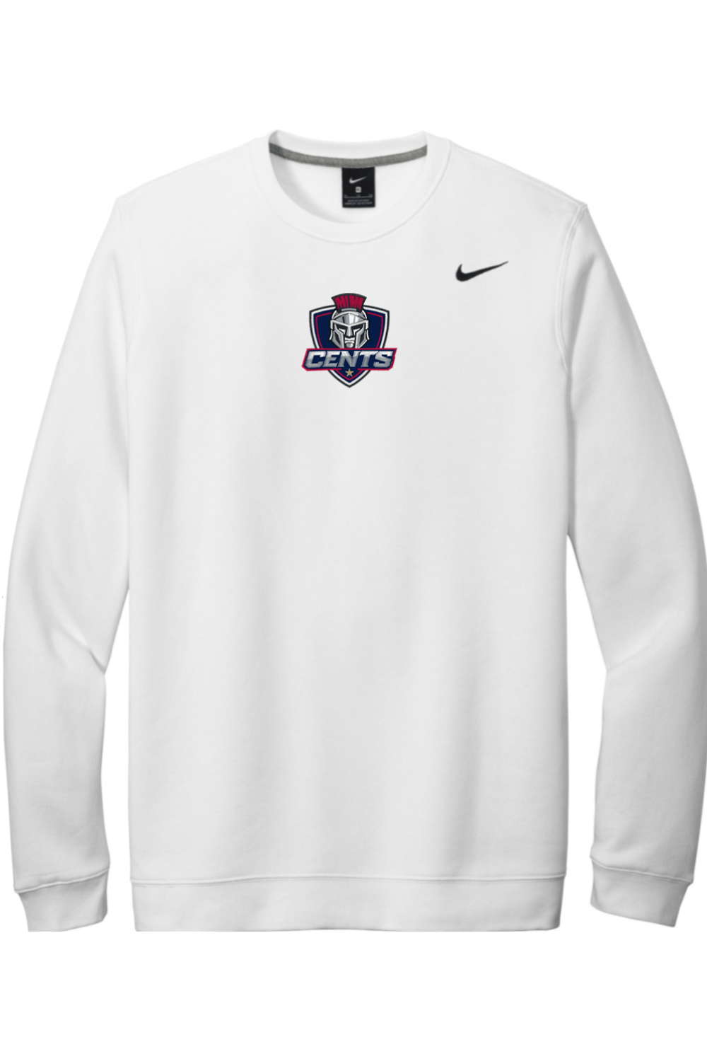 BurnedbyLax Embroidered Nike Club Fleece Crew Signature Lacrosse