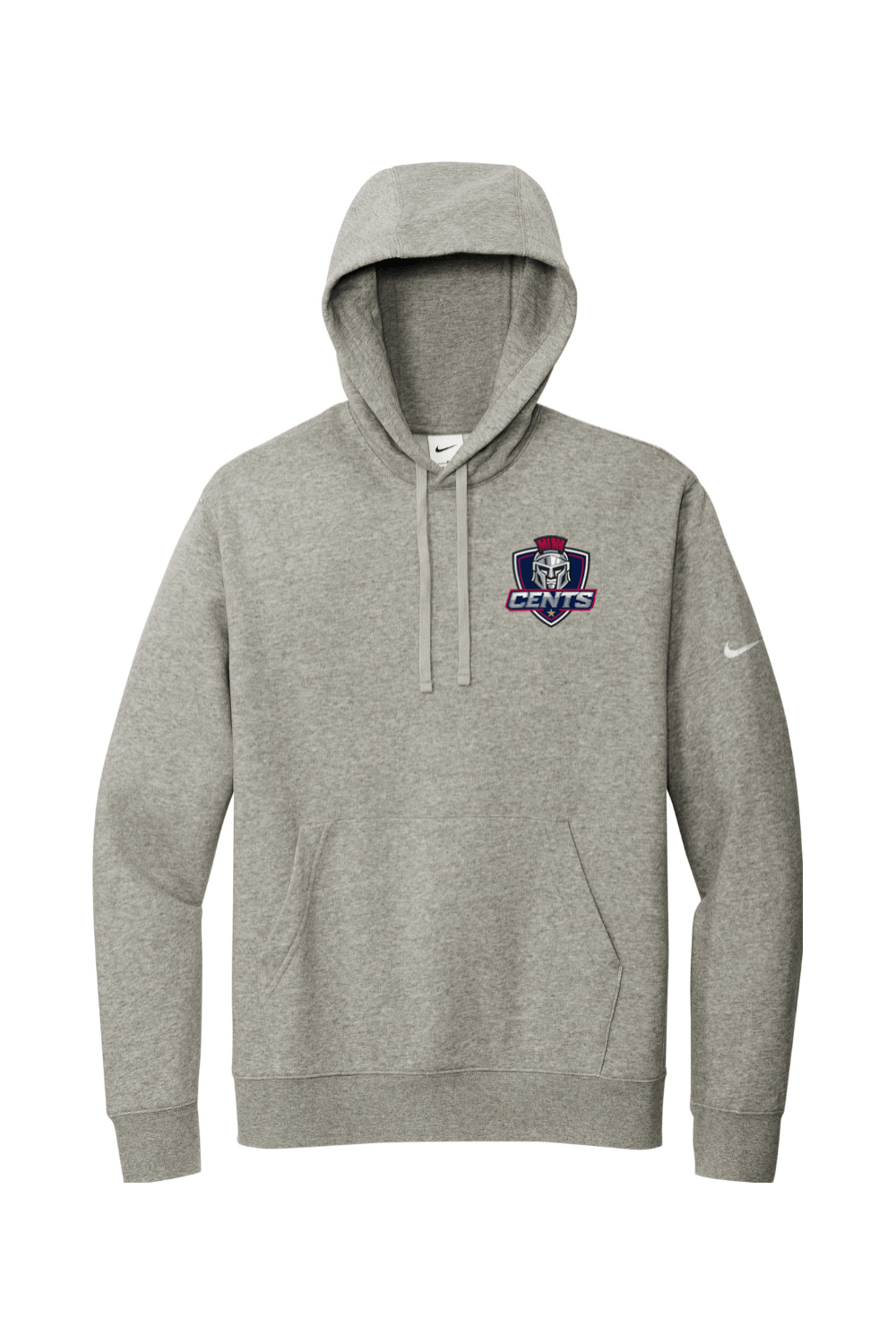 BurnedbyLax Embroidered Nike Club Fleece Sleeve Swoosh Pullover Hoodie Signature Lacrosse