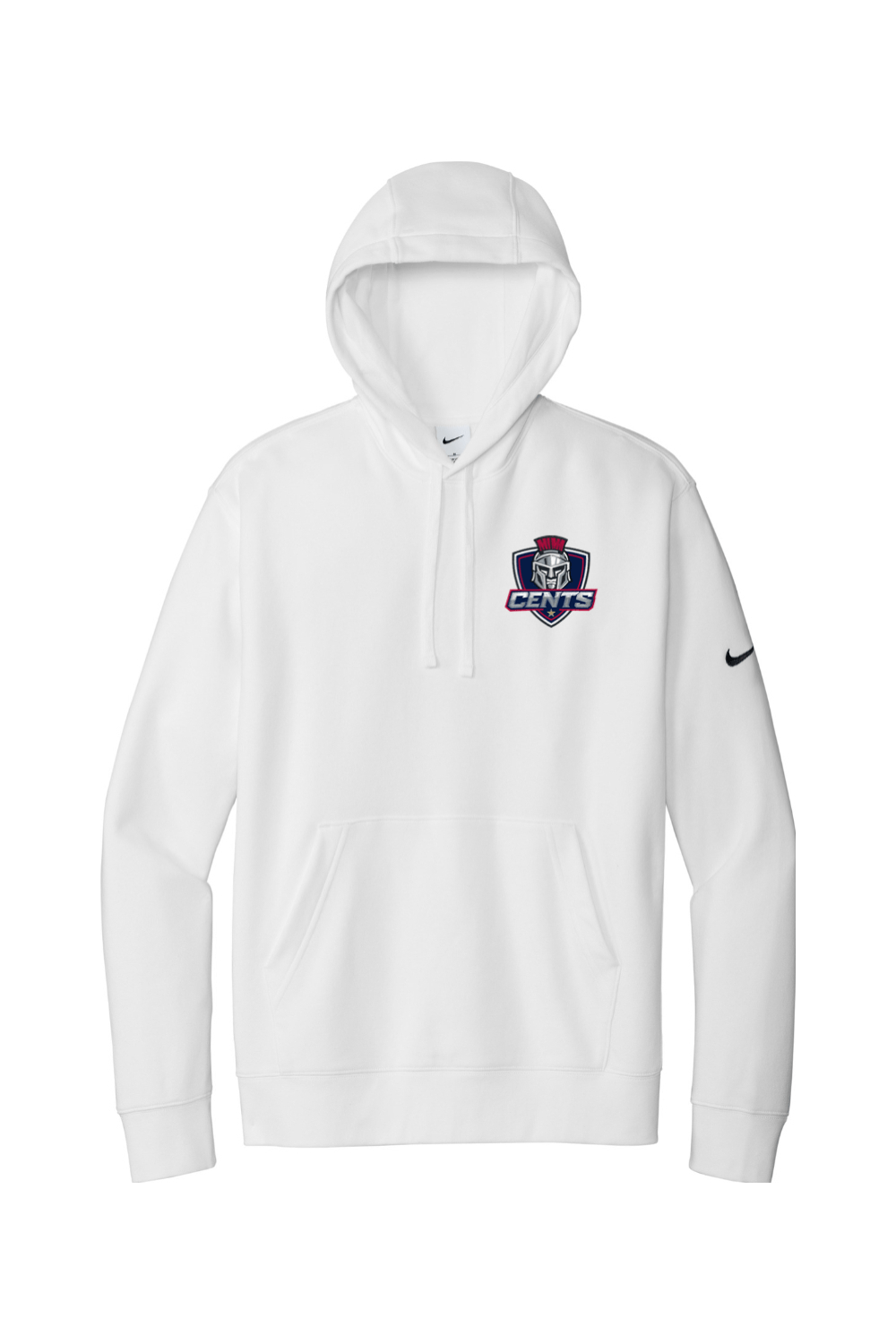 BurnedbyLax Embroidered Nike Club Fleece Sleeve Swoosh Pullover Hoodie Signature Lacrosse