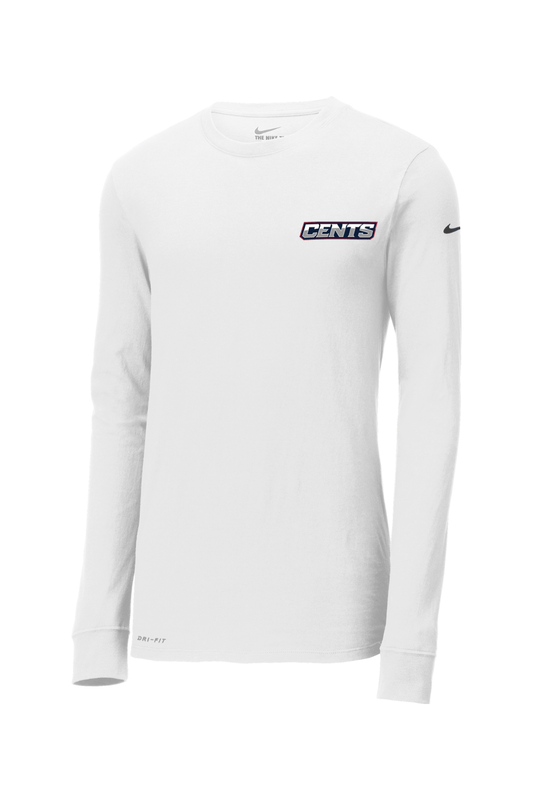 BurnedbyLax Nike Dri-FIT Cotton/Poly Long Sleeve Tee Signature Lacrosse
