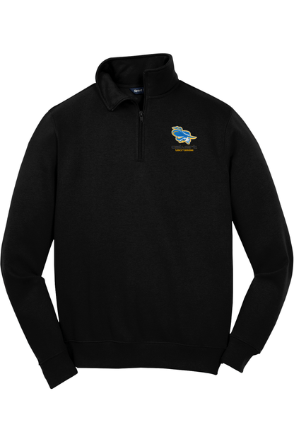 Calvert HS Adult Embroidered Quarter-Zip Pullover Signature Lacrosse