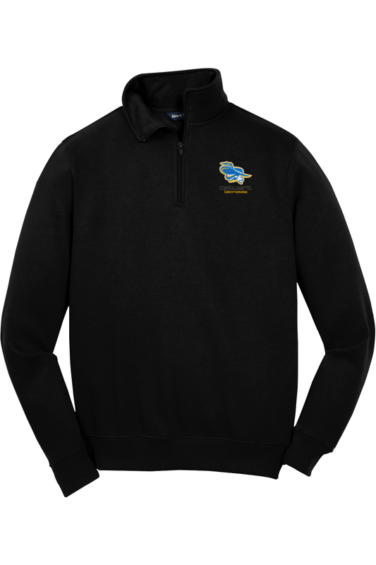 Calvert HS Adult Embroidered Quarter-Zip Pullover Signature Lacrosse