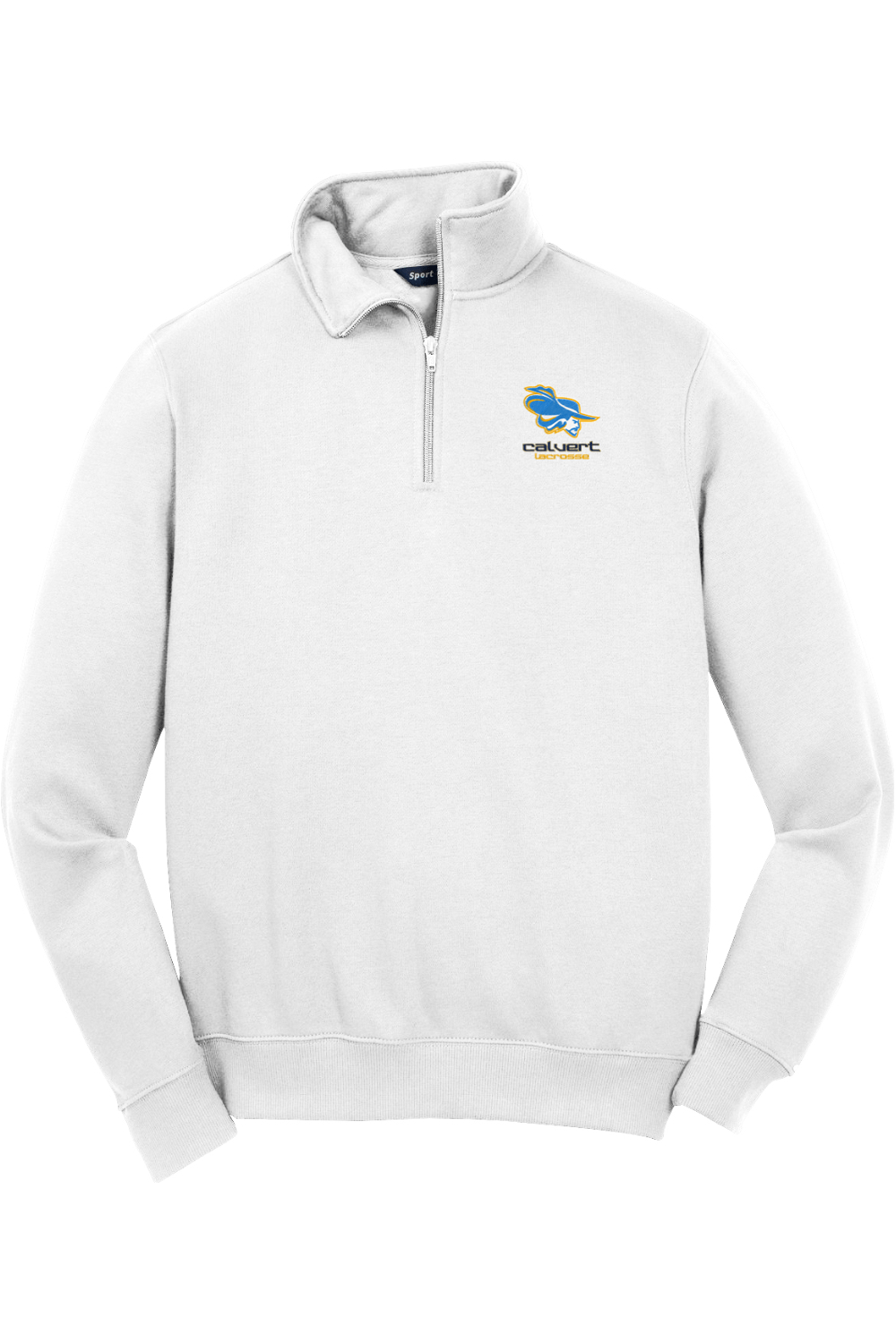 Calvert HS Adult Embroidered Quarter-Zip Pullover Signature Lacrosse
