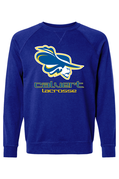 Calvert HS Adult Heavyweight Raglan Long Sleeve Signature Lacrosse