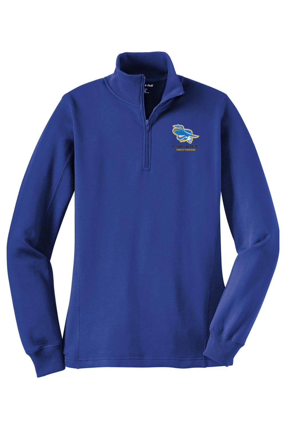 Calvert HS Adult Women's Embroidered Quarter-Zip Pullover Signature Lacrosse
