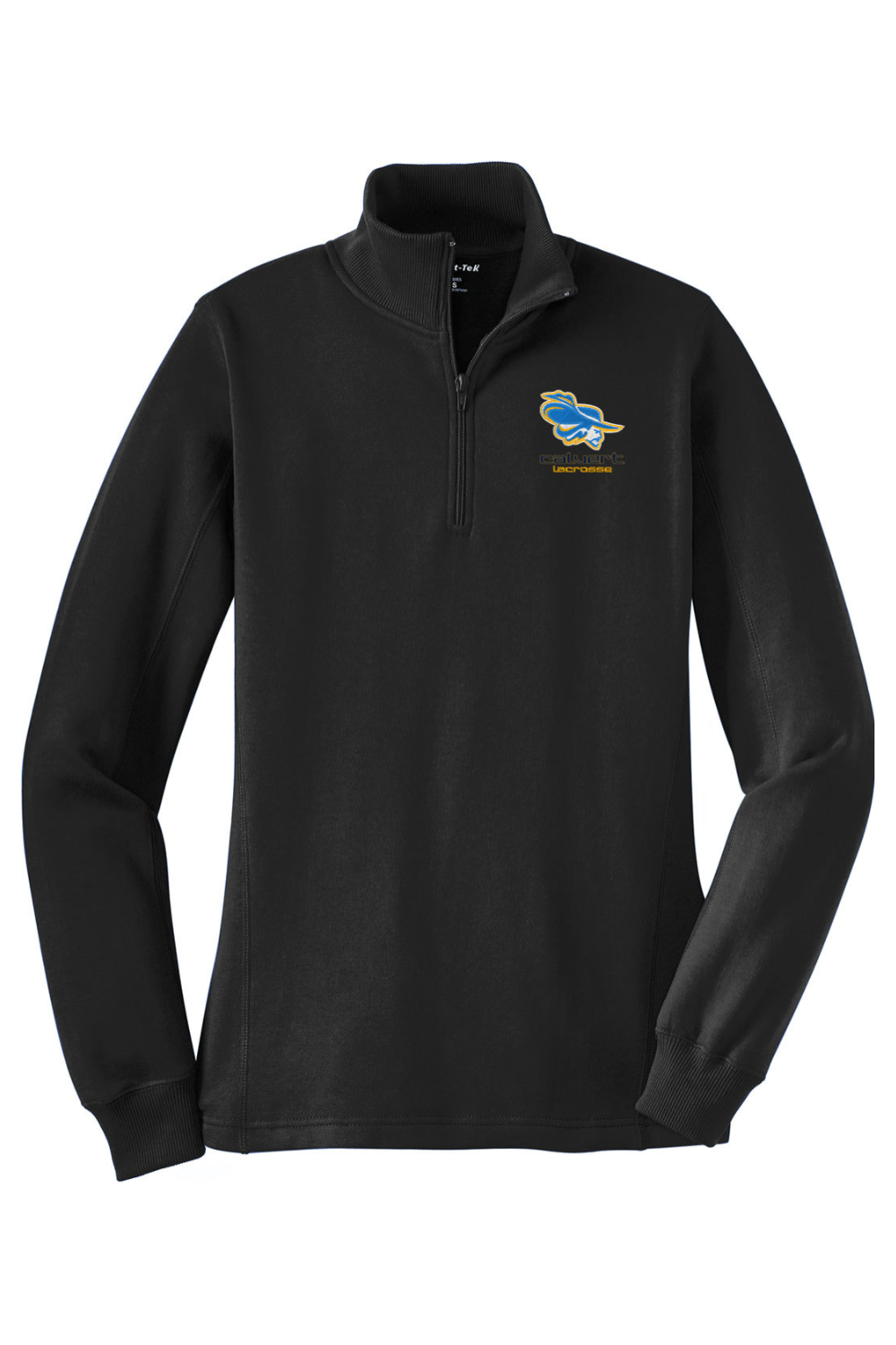 Calvert HS Adult Women's Embroidered Quarter-Zip Pullover Signature Lacrosse