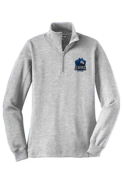 Cams Volleyball Adult Women's Embroidered Quarter-Zip Pullover Signature Lacrosse