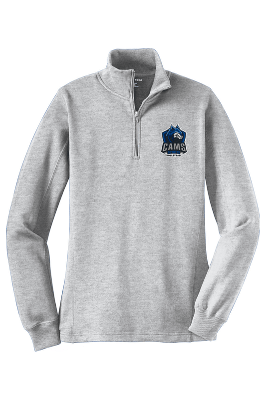 Cams Volleyball Adult Women's Embroidered Quarter-Zip Pullover Signature Lacrosse