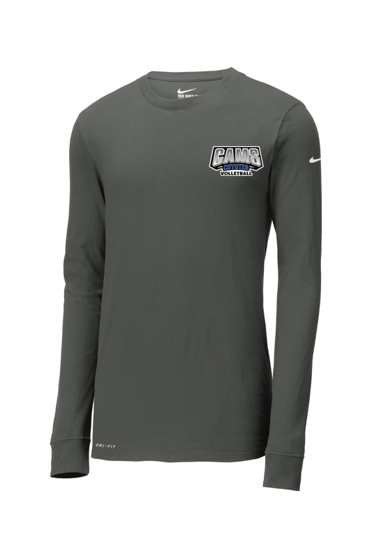 Cams Volleyball Nike Dri-FIT Cotton/Poly Long Sleeve Tee Signature Lacrosse