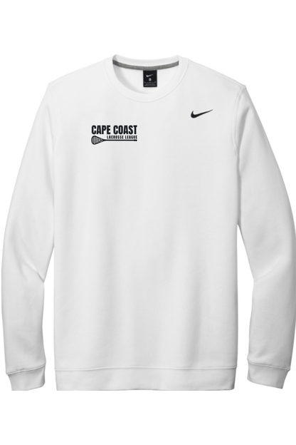 Cape Coast Lacrosse Embroidered Nike Club Fleece Crew Signature Lacrosse