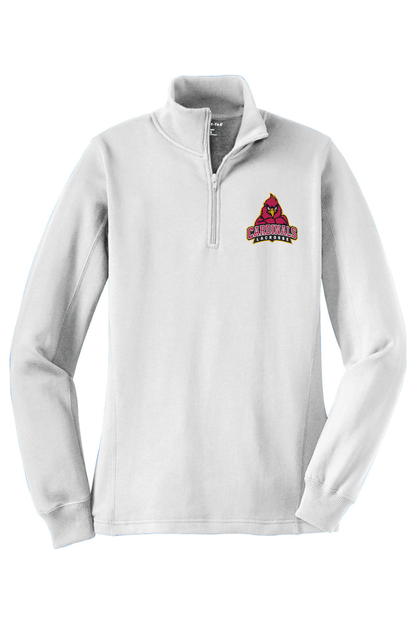 Cardinals Lacrosse Adult Women's Embroidered Quarter-Zip Pullover Signature Lacrosse