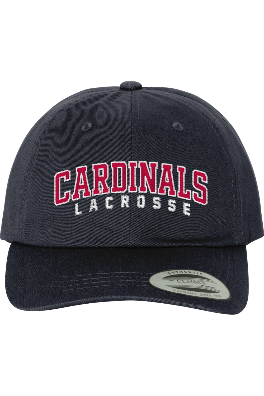 Cardinals Lacrosse Embroidered Dad Hat Signature Lacrosse