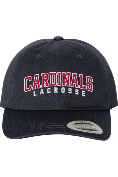 Cardinals Lacrosse Embroidered Dad Hat Signature Lacrosse