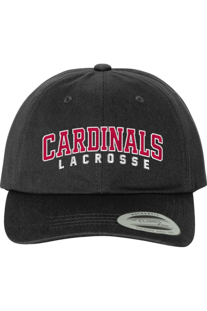 Cardinals Lacrosse Embroidered Dad Hat Signature Lacrosse
