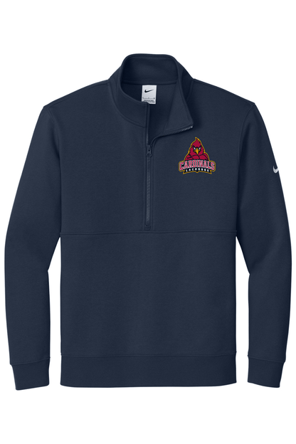 Cardinals Lacrosse Embroidered Nike Club Fleece Sleeve Swoosh 1/2-Zip Signature Lacrosse