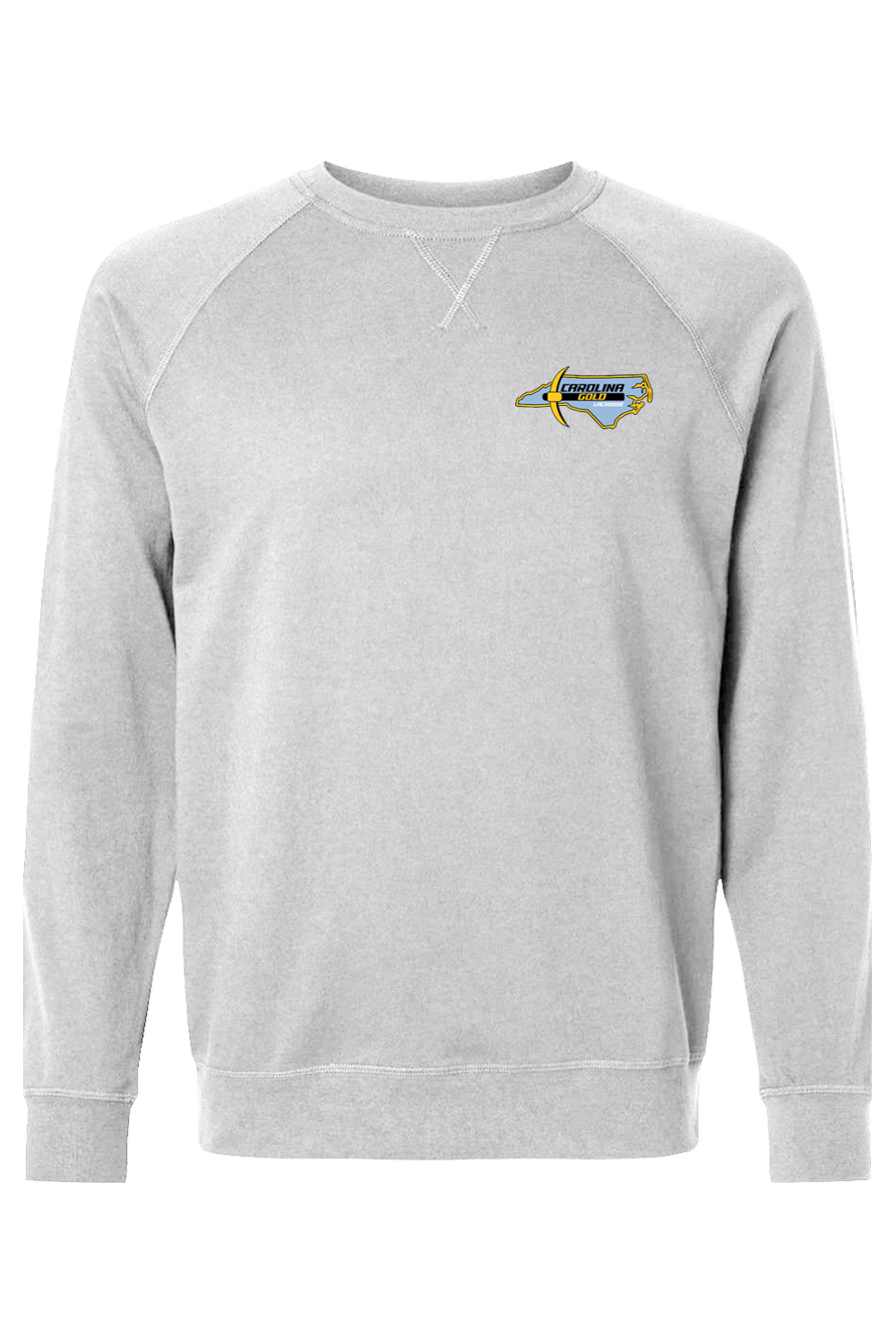 Carolina Gold Lacrosse Adult Heavyweight Raglan Long Sleeve Signature Lacrosse