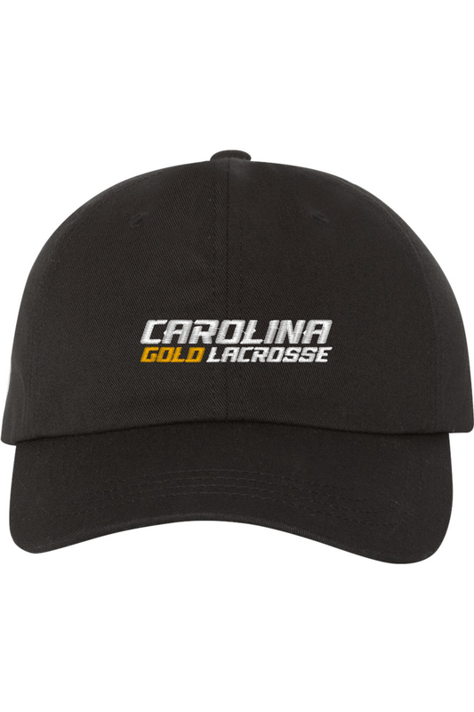 Carolina Gold Lacrosse Embroidered Dad Hat Signature Lacrosse