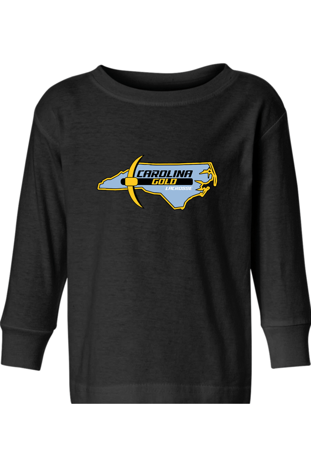 Carolina Gold Lacrosse Toddler Long Sleeve T-Shirt Signature Lacrosse