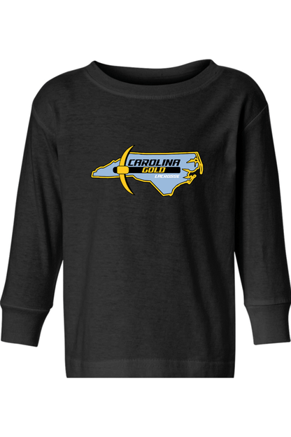 Carolina Gold Lacrosse Toddler Long Sleeve T-Shirt Signature Lacrosse