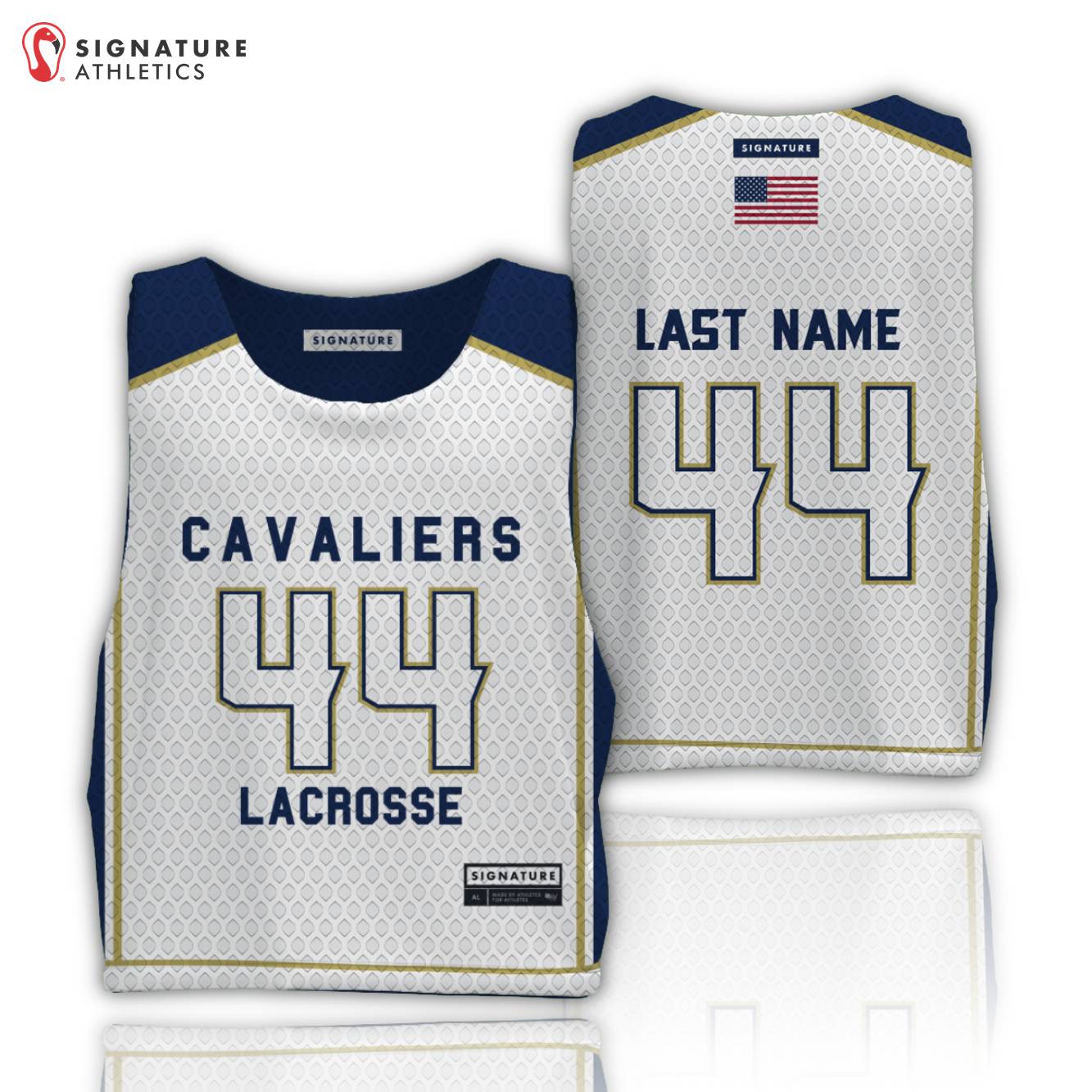 Carolina Lacrosse Association (CAVALIERS) Men's Pinnie Signature Lacrosse