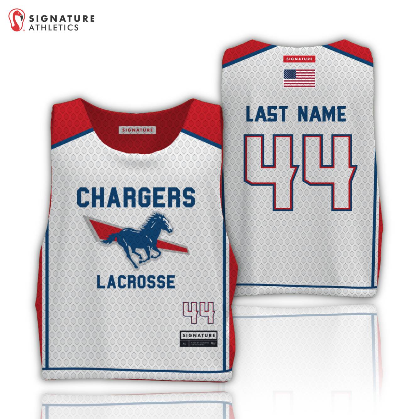 Carolina Lacrosse Association (CHARGERS) Men's Pinnie Signature Lacrosse