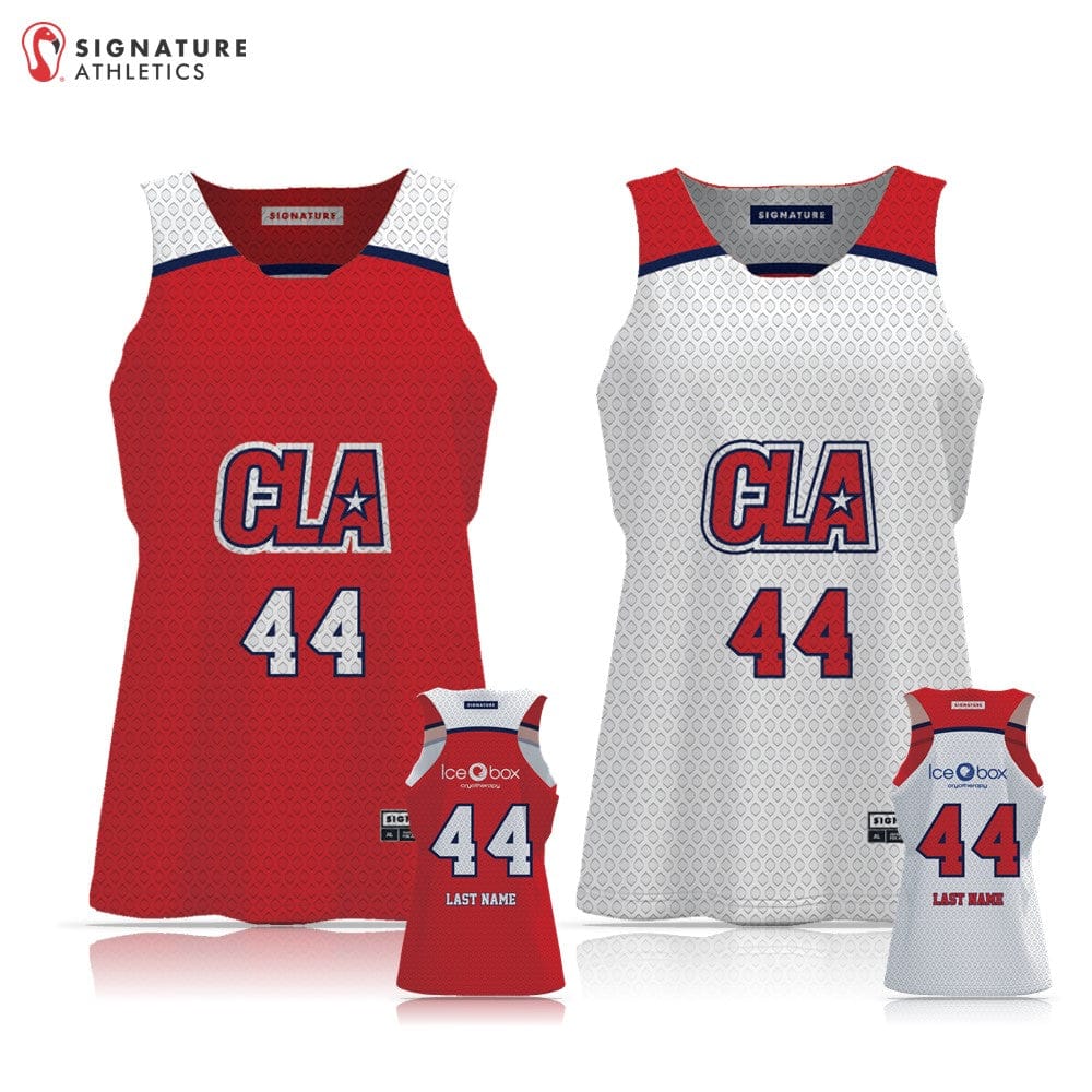 Carolina Lacrosse Association CHARLOTTE Women's Reversible Player Pinnie: Middle School Signature Lacrosse