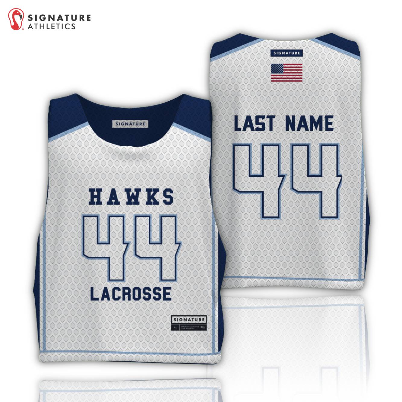 Carolina Lacrosse Association (HAWKS) Men's Pinnie Signature Lacrosse