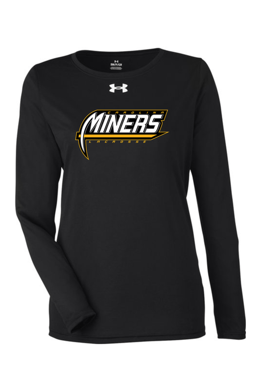 Carolina Miners Under Armour Ladies' Team Tech Long-Sleeve T-Shirt Signature Lacrosse