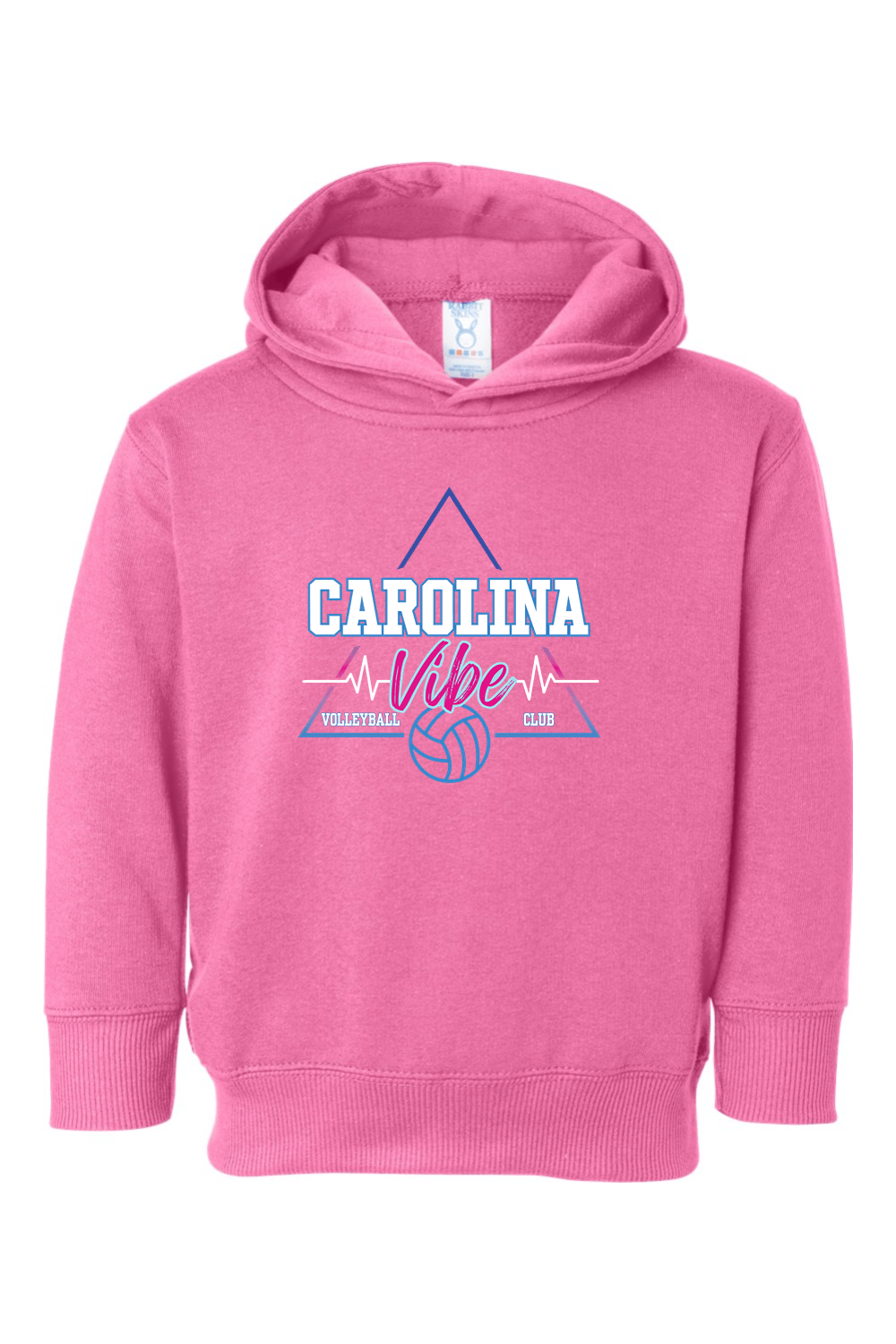 Carolina Vibe Volleyball Toddler Fleece Hoodie Signature Lacrosse