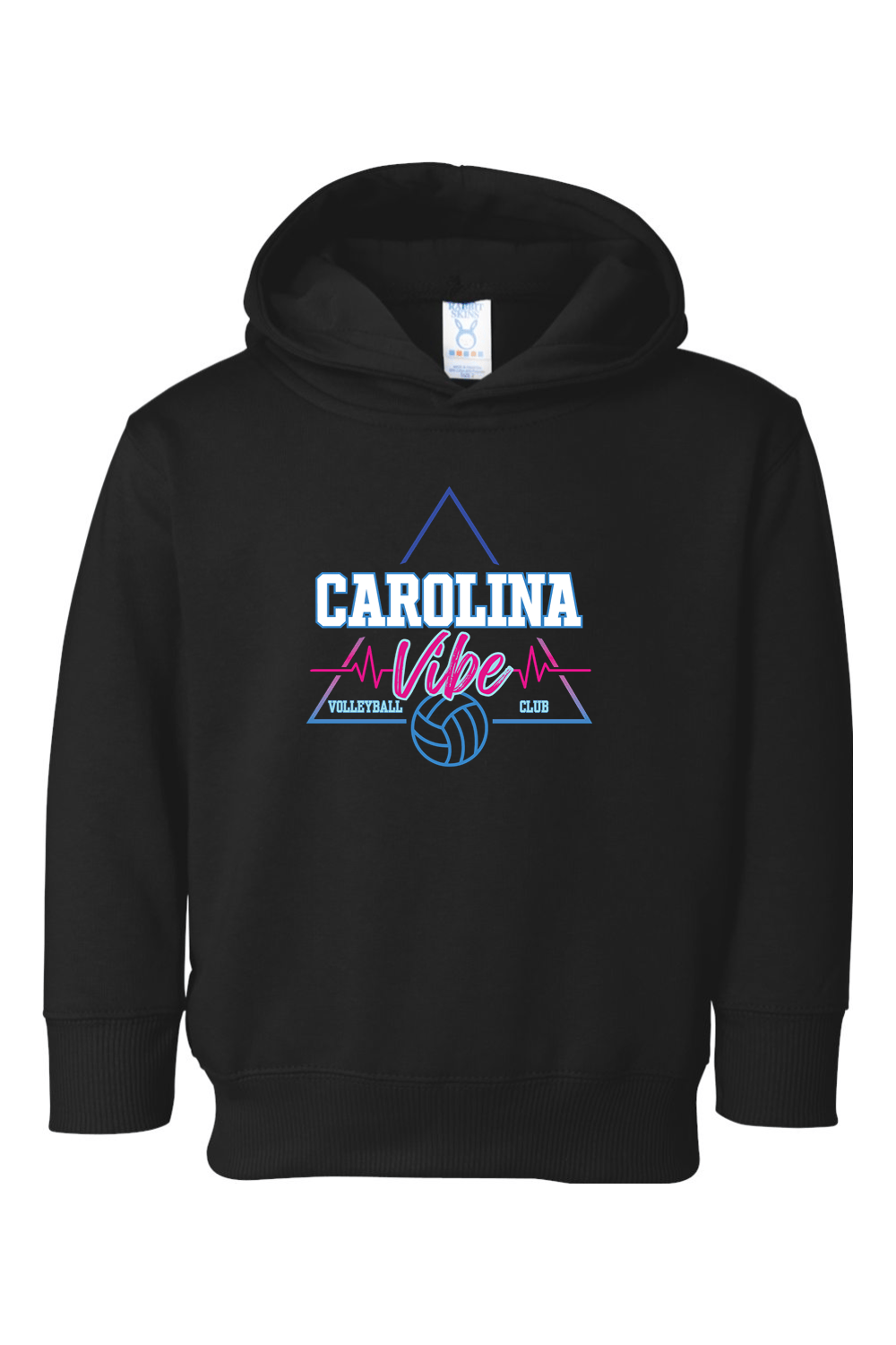 Carolina Vibe Volleyball Toddler Fleece Hoodie Signature Lacrosse