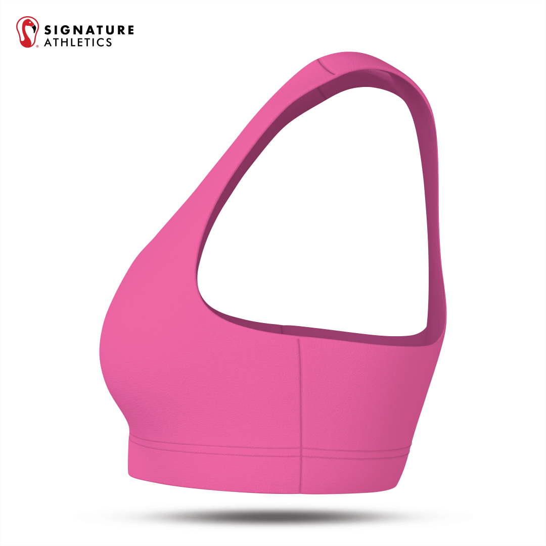 Carolina Vibe Volleyball Women's Pro Sports Bra Hot Pink Signature Lacrosse