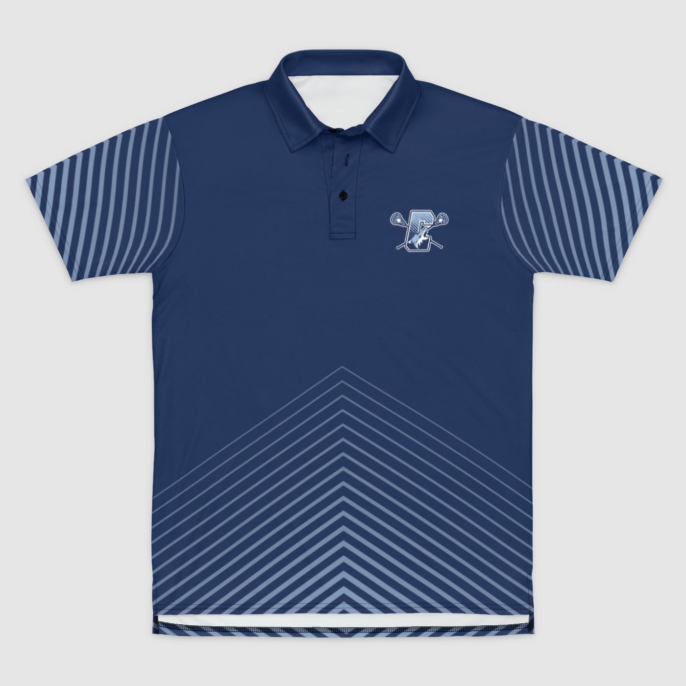 Cayotes YL Adult Sublimated Athletic Polo Signature Lacrosse