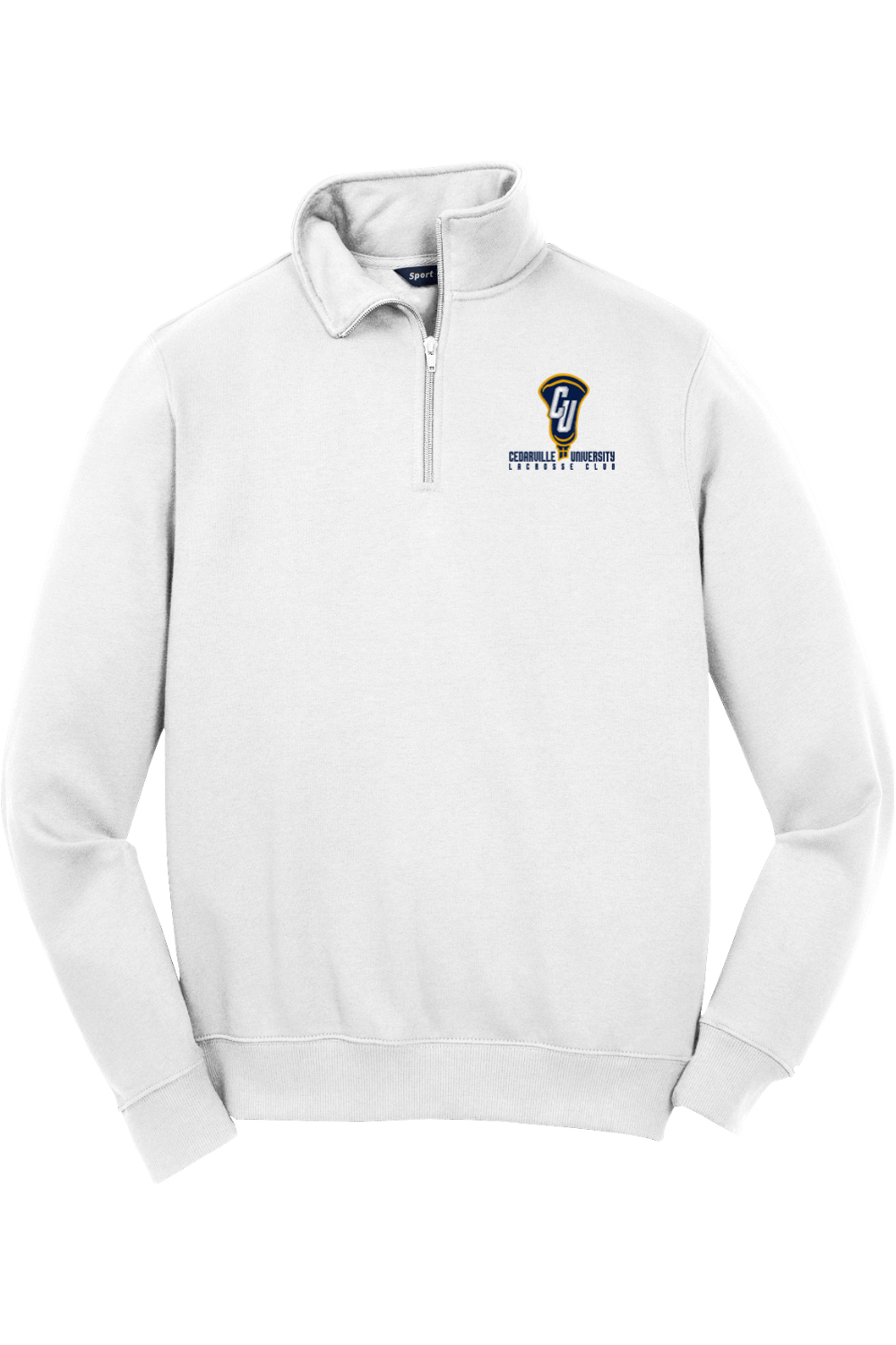 Cedarville University LC Adult Embroidered Quarter-Zip Pullover Signature Lacrosse