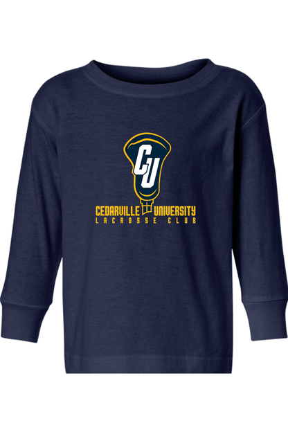 Cedarville University LC Toddler Long Sleeve T-Shirt Signature Lacrosse